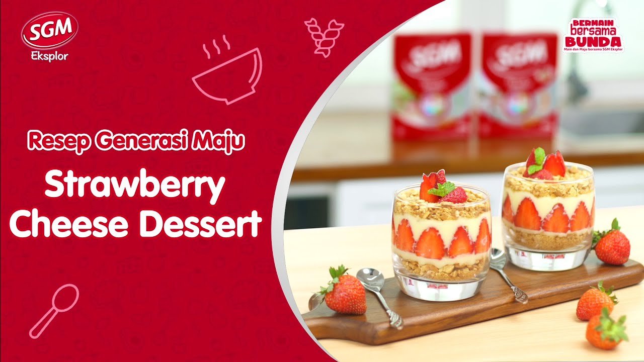 Cover Image of Resep Generasi Maju: Strawberry Cheese Dessert